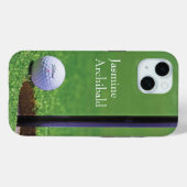 Coques Case-Mate iPhone Golf ball on the edge of cup Close-up Personalize (Verso (horizontal))