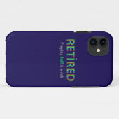 Coques Case-Mate iPhone GOLF - Retraité, Jouer au golf est un travail (Dos (Horizontal))