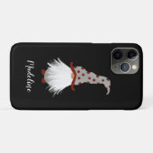 Coques Case-Mate iPhone Gomme à barbe blanc adorable portant le nom (Dos (Horizontal))