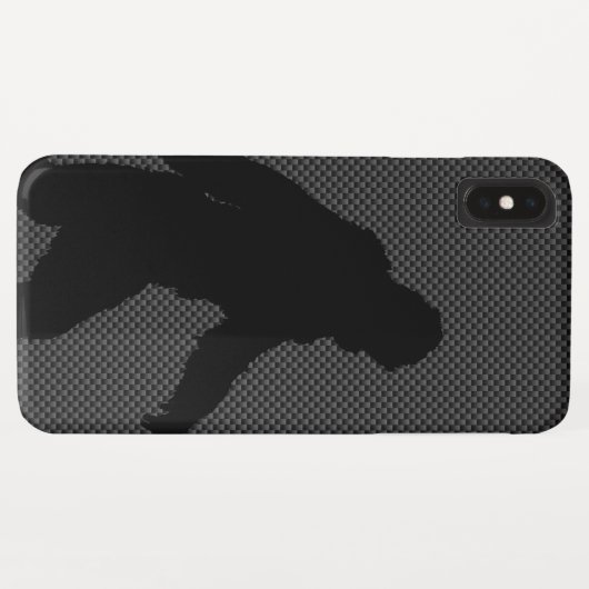 Coques Case-Mate iPhone Gone Squatching for on Carbon Fibre Print (Dos (Horizontal))