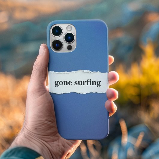 Coques Case-Mate iPhone gone surfing, into the blue