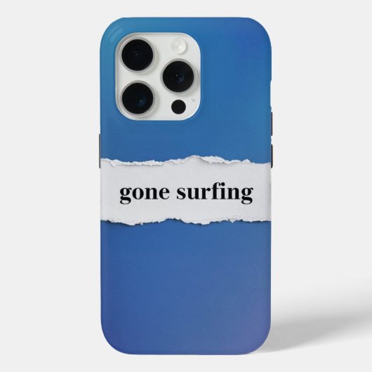 Coques Case-Mate iPhone gone surfing, into the blue (Verso)