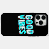 Coques Case-Mate iPhone GOOD VIBES - Personnalisé (Verso (horizontal))