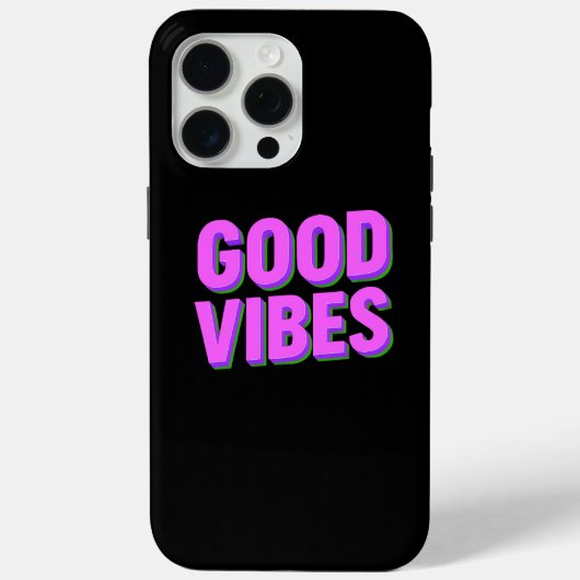 Coques Case-Mate iPhone GOOD VIBES - Personnalisé (Verso)
