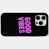Coques Case-Mate iPhone GOOD VIBES - Personnalisé (Verso (horizontal))