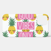 Coques Case-Mate iPhone Good Vibes Pineapples Motif d'été (Verso (horizontal))