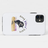 Coques Case-Mate iPhone Good Vibes seulement avec Chouette curieuse (Dos (Horizontal))