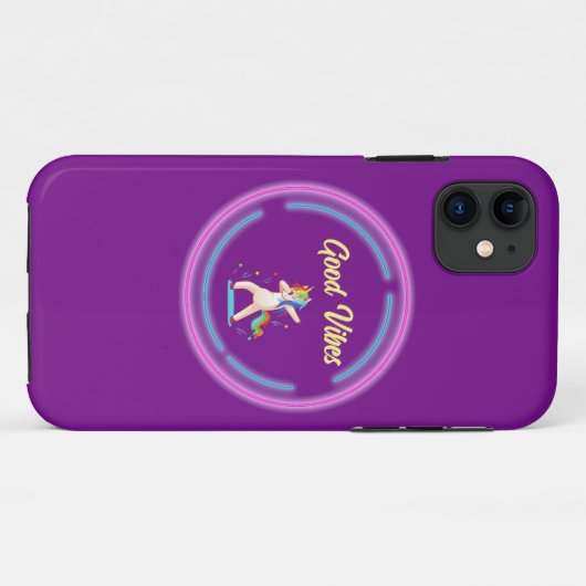 Coques Case-Mate iPhone Good Vibes Unicorn (Dos (Horizontal))