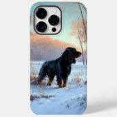 Coques Case-Mate iPhone Gordon Setter Laisse Il Neige Noël (Verso)