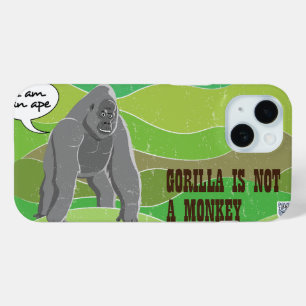 Coque Pour iPhone 15 Gorilla n'est pas un singe