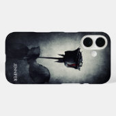 Coques Case-Mate iPhone Goth Black Rose Dripping Blood (Verso (horizontal))