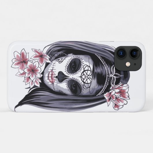 Coques Case-Mate iPhone Goth Candy Skull Skeleton Girl (Dos (Horizontal))