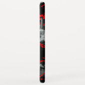 Coques Case-Mate iPhone Goth nocturne d'horreur - Noir et Blanc, Rouge (Dos/Droite)