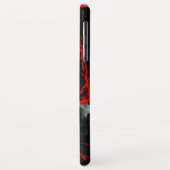 Coques Case-Mate iPhone Goth nocturne d'horreur - Noir et Blanc, Rouge (Dos/Gauche)