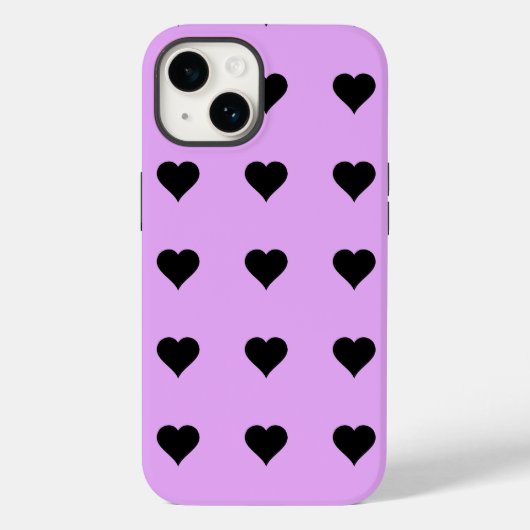 Coques Case-Mate iPhone Goth Rose et Black Heart Design (Verso)