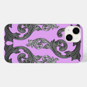 Coques Case-Mate iPhone Goth Rose et Grey Design élégant (Verso (horizontal))