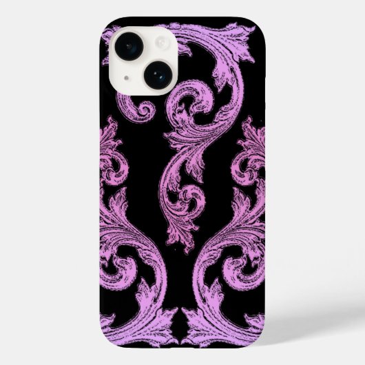 Coques Case-Mate iPhone Goth rose et noir design élégant (Verso)