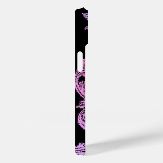 Coques Case-Mate iPhone Goth rose et noir design élégant (Verso / Droite)