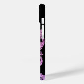 Coques Case-Mate iPhone Goth rose et noir design élégant (Verso / Gauche)