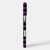 Coques Case-Mate iPhone Goth Stripes noires et violettes (Verso / Droite)