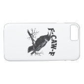 Coques Case-Mate iPhone Gothic Crow Humor F-Caw-F Funny Essential (Dos (Horizontal))