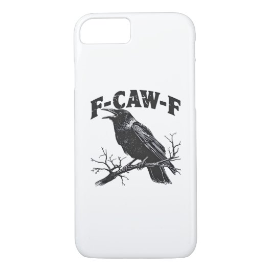 Coques Case-Mate iPhone Gothic Crow Humor F-Caw-F Funny Essential (Dos)