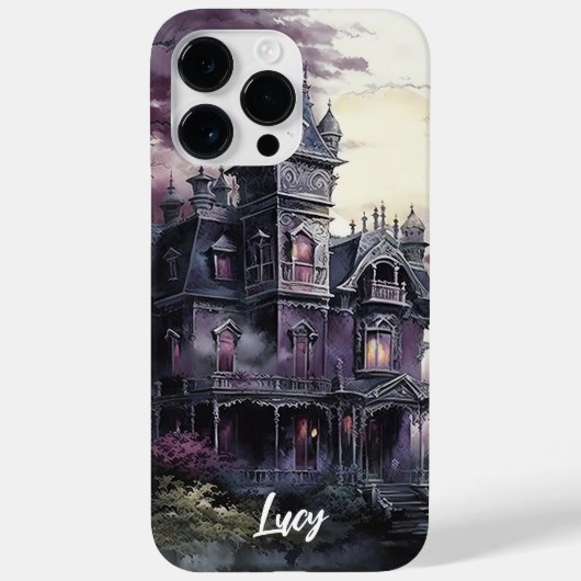 COQUES Case-Mate iPhone GOTHIC PURPLE ÉFFRAYANT HAUNTED HOUSE (Verso)