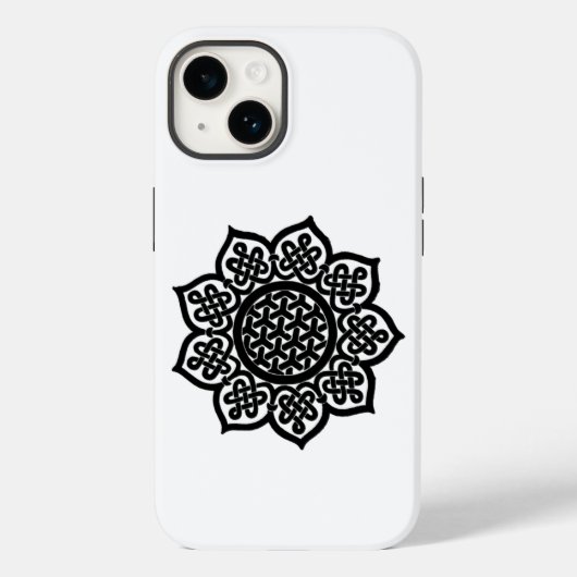 Coques Case-Mate iPhone GOTHIC SOLEIL Noir Blanc Celtique noeuds (Verso)