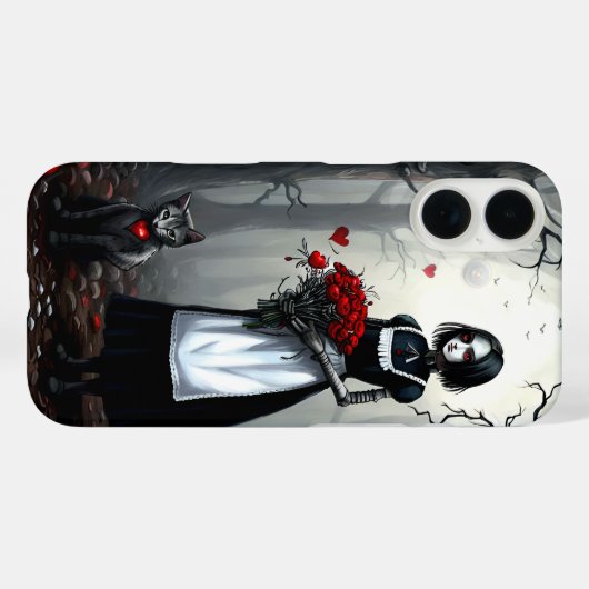 Coques Case-Mate iPhone Gothique Robot Girl (Verso (horizontal))