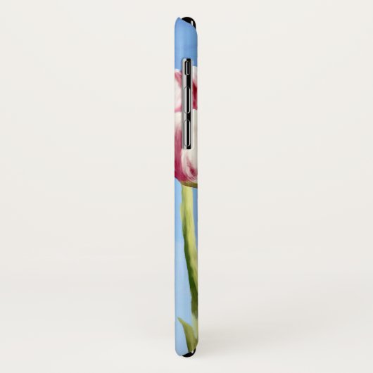 Coques Case-Mate iPhone Gouache rose chique élégante florale (Dos/Gauche)