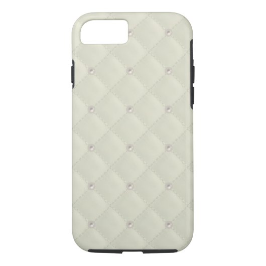 Coques Case-Mate iPhone Goujon crème de perle piqué (Dos)