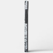 Coques Case-Mate iPhone goutte de peinture noire sur béton (Verso / Gauche)