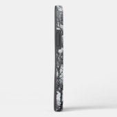 Coques Case-Mate iPhone goutte de peinture noire sur béton (Verso / Droite)