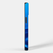 Coques Case-Mate iPhone Goutte d'eau profonde ondulation bleu esthétique (Verso / Droite)