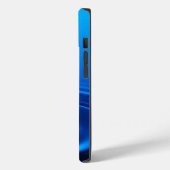 Coques Case-Mate iPhone Goutte d'eau profonde ondulation bleu esthétique (Verso / Gauche)