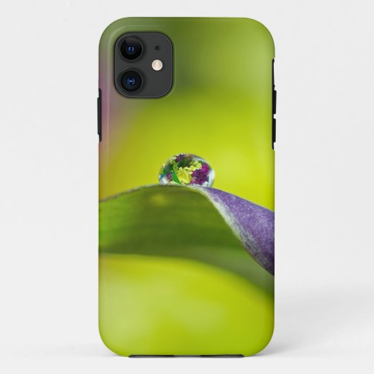Coques Case-Mate iPhone gouttelette d'eau fleurie (Dos)