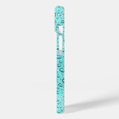 Coques Case-Mate iPhone gouttelettes d'eau aquamarines (Verso / Gauche)