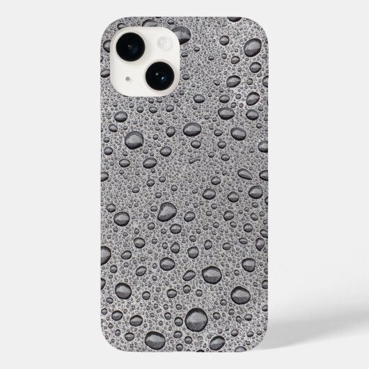 Coques Case-Mate iPhone gouttelettes d'eau gris (Verso)