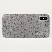 Coques Case-Mate iPhone gouttelettes d'eau gris (Dos (Horizontal))