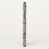 Coques Case-Mate iPhone gouttelettes d'eau gris (Dos/Droite)