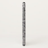 Coques Case-Mate iPhone gouttelettes d'eau gris (Dos/Gauche)