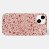 Coques Case-Mate iPhone Gouttelettes d'eau orange pêche (Verso (horizontal))