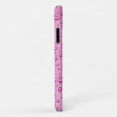 Coques Case-Mate iPhone Gouttelettes d'eau rose chaud (Dos/Droite)