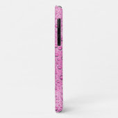 Coques Case-Mate iPhone Gouttelettes d'eau rose chaud (Dos/Gauche)