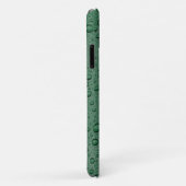 Coques Case-Mate iPhone Gouttelettes d'eau verte (Dos/Droite)