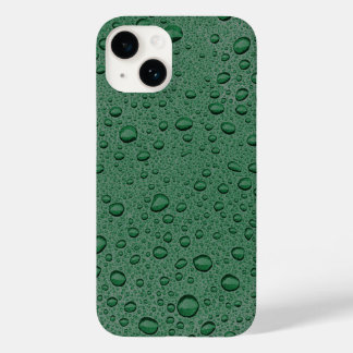 Coque Pour iPhone 14 gouttelettes d'eau vertes