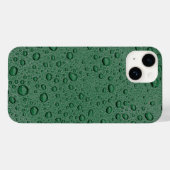 Coques Case-Mate iPhone gouttelettes d'eau vertes (Verso (horizontal))