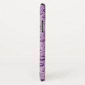Coques Case-Mate iPhone gouttelettes d'eau violette (Dos/Droite)