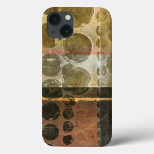 Etui iPhone 13 Gouttelettes vertes circulaires