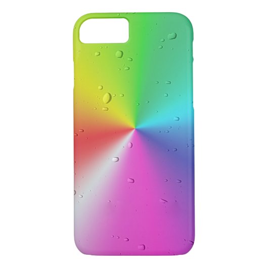 Coques Case-Mate iPhone gouttes de pluie sur le spectre arc-en-ciel (Dos)